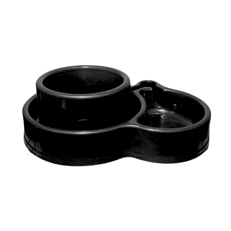 Comedouro Duo Pet Preto