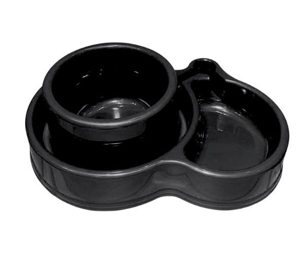Comedouro Duo Pet Preto - Imagem 2