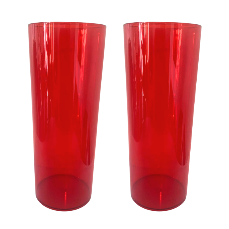 Copo Long Drink - 350ml - Vermelho translúcido - Imagem 2